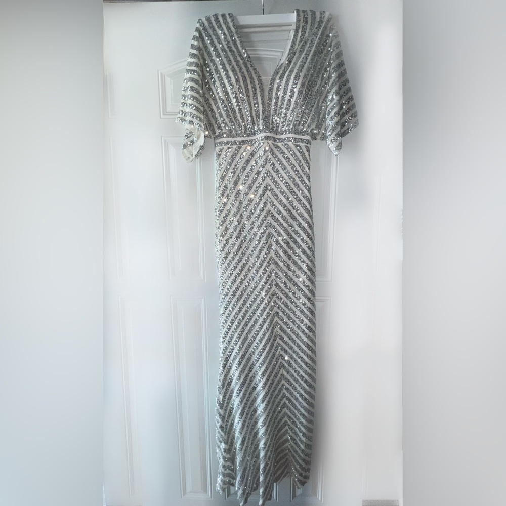 Primavera couture Silver Dress